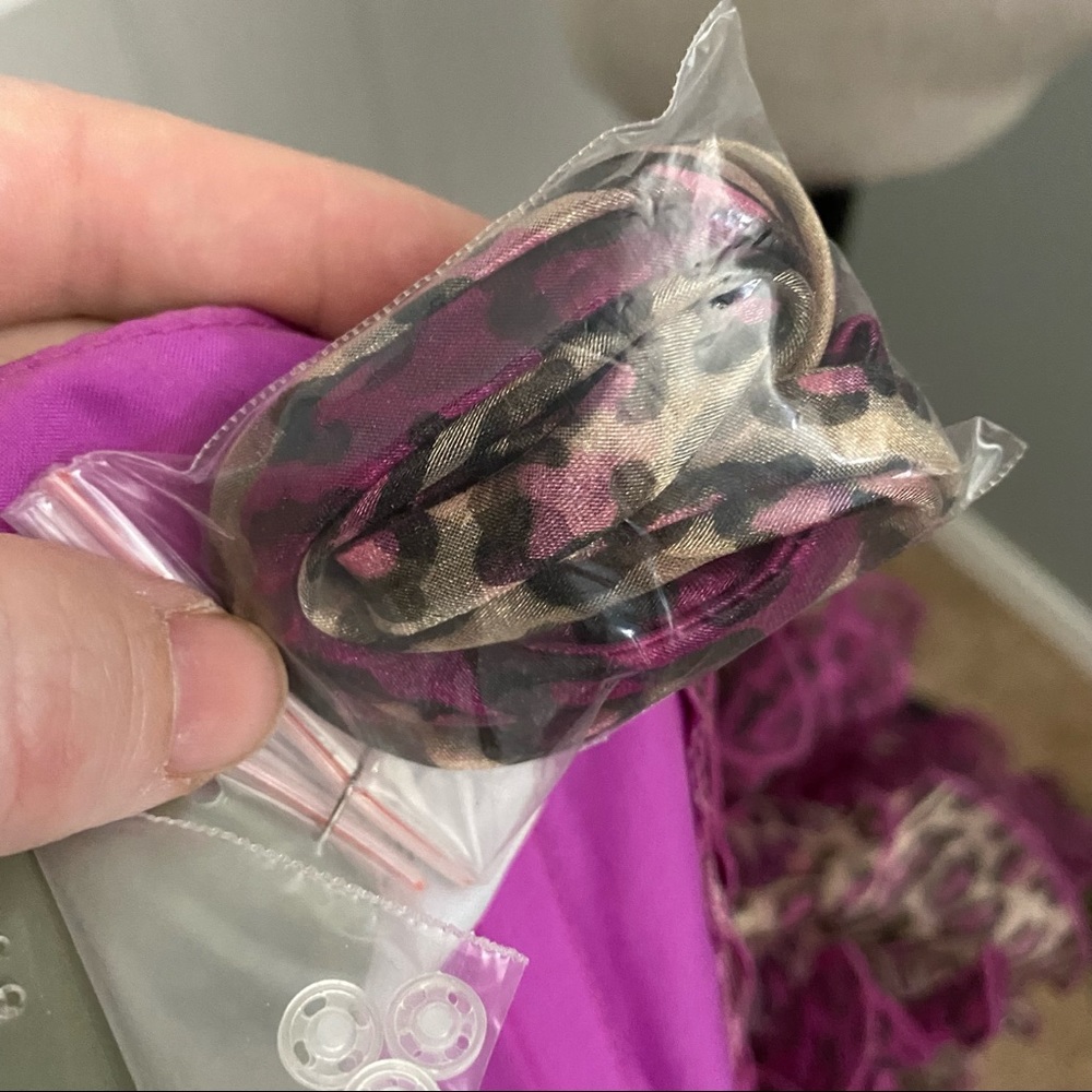 MoriLee Pink Leopard Tulle and Rhinestones Party Dress Size 13 - Picture 13 of 16
